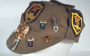 Gorra estilo militar ruso sombrero 15 pines parches correr deportes tanques ejército - Imagen 1 de 12