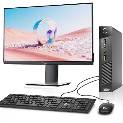 Lenovo M93 Tiny Desktop PC, Intel i5-4570T 16GB 512GB SSD, New 22" LED Win11 Pro - Image 1 of 4