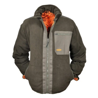 Hubertus Warn-Wendefleecejacke "DRÜCKJAGD" Fleecejacke Orange Camo - Bild 1 von 3