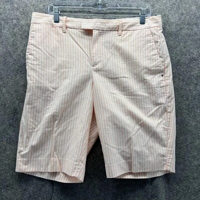 Pantalones Cortos Polo Ralph Lauren Mujer 10 Rosa Pastel Chino Rayas Informales Bolsillo Golf Foto 1 de 4