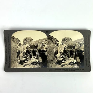 Antique WWI Photos Keystone View Co First Aid to the Wounded French Trench 18753 - Picture 1 of 8