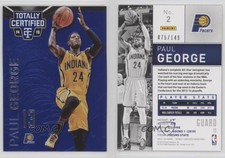 2014-15 Panini Totally Certified Platinum Blue /149 Paul George #2