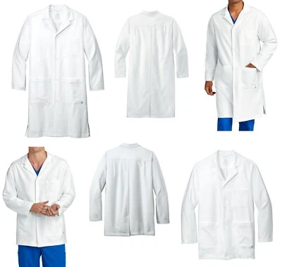 MENS SHORT or LONG LAB/CONSULTATION COAT, BACK VENT, INNER TABLET POCKET. XS-5XL - Image 1 of 4