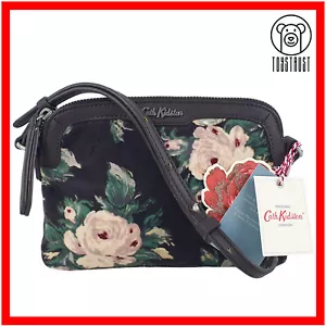 Cath Kidston Mini Velvet Cross Body Shoulder Bag Floral Devonshire Rose CN62 - Picture 1 of 16