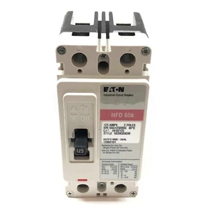 HFD2125 Eaton Industrial Circuit Breaker, 125 Amps, 2 Pole - Picture 1 of 5