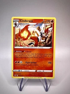 Pokémon TCG Cinderace Sword & Shield Base Set 034/202 Regular Rare - Picture 1 of 1
