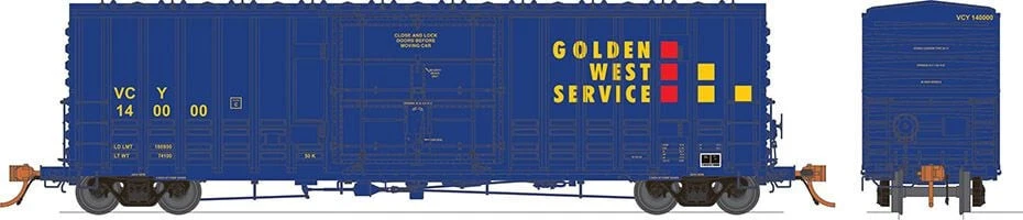 Rapido 137004 HO Scale Golden West Ventura County B-100-40 Boxcar (6) - Image 1 of 1