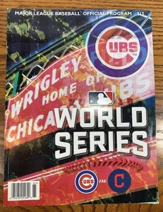 2016 Chicago Cubs vs Cleveland Indians World Series Program Official MLB - Picture 1 of 11