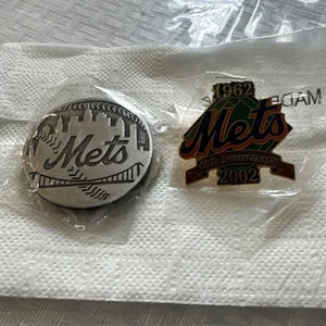 NY Mets Vintage 70er Metall Kühlschrankmagnet NEU Zustand & Metall Krawattennadel - Bild 1 von 5