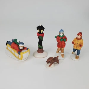 Country Memories Figures 1993 Christmas Village Decor Vintage Holiday Kmart Corp - Picture 1 of 4