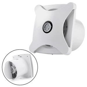 Space Saving 15W Ceiling Exhaust Fan with Integrated Light for Easy Install - Picture 1 of 12