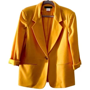 Savannah Yellow Pure Wool Blazer. 10P - Picture 1 of 5