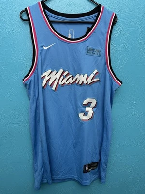 NBA Dwayne Wade Miami Heat 2020 Vice City Edition Swingman Jersey Size  52 - Image 1 of 4