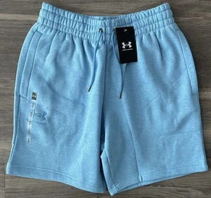 Under Armour Icon Fleece Shorts blau Komfort lockere Passform Herren Größen M neu mit Etikett - Bild 1 von 5