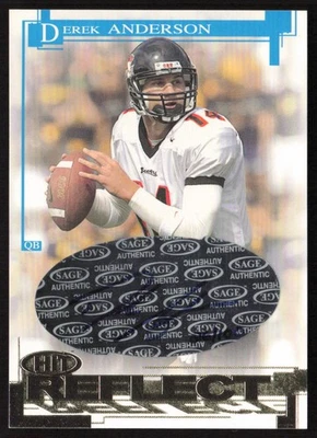 2005 SAGE HIT Reflect Gold Auto /100 Derek Anderson #RA34 Oregon St. - Image 1 of 2