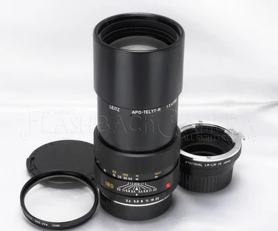 * MINT * Apo-Telyt-R 180mm f3.4 (3 Cam) f. Leica SLR w. SL-LM adapter #025655 - Image 1 of 4