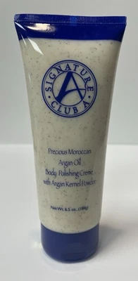 SIGNATURE CLUB A Precious Moroccan Argan Oil Body Polishing Creme 6.5oz FULL SZ - Image 1 of 4