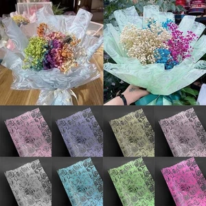 Dreamy Rose Flower Wrapping Paper Simple Style Gifts Packaging Gift - Picture 1 of 17