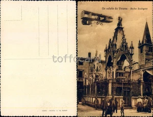 VERONA CITTA'-AVIAZIONE-ARCHE SCALIGERE-D12-76 - Picture 1 of 1