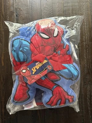 SPIDER-MAN! Super Soft Shaped Pillow & Throw Set, 40" x 50" NEW/sealed - Image 1 of 2