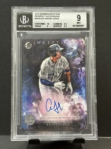 2016 Prospect Auto Aaron Judge Bowman Inception PA-AJUD BGS 9 MINT AUTO 10 - Picture 1 of 2