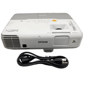 Epson Powerlite 95 LCD Projector H383A LAMP HOURS, 2110 - TESTED + NO REMOTE!! - Picture 1 of 8