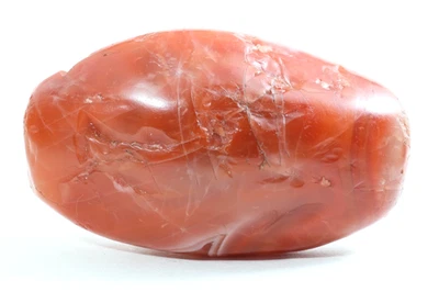 Rare Large 175g Tibetan Temple Chinese Carnelian Pema Raka Dzi Bead Red Agate - Image 1 of 4