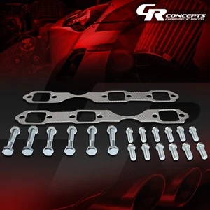 EXHAUST HEADER GASKET COMPLETE SET FOR 96-01 SONOMA S10 BLAZER JIMMY 4.3L OHV - Picture 1 of 6