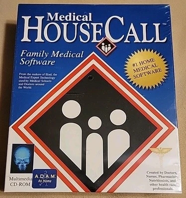 NEW Medical HouseCall (1995, PC MAC CD-ROM) Family Medical Software SEALED - Image 1 of 4