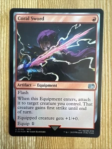 Coral Sword MTG Final Fantasy 0134 Foil Uncommon NM - Picture 1 of 2