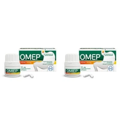 HEXAL AG Omep Hexal 20 mg magensaftresistente Hartkapseln Set (2x14St) 2 St