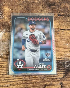 2024 Topps Chrome Update Andy Pages Prism Refractor #USC186 LA Dodgers RC - Picture 1 of 1