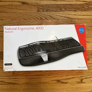 Teclado ergonómico natural Microsoft 4000 v1.0 KU-0462 1048 USB con cable - Caja abierta - Imagen 1 de 5