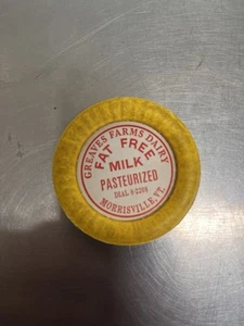 Greaves Farms Dairy - Milk Bottle Cap - Morrisville, Vermont - VT - Picture 1 of 1