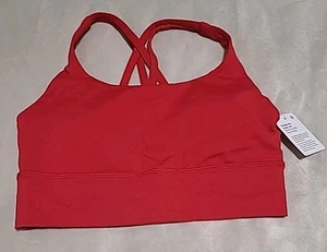 Lululemon Energy Longline Bra Medium Support, Dark Red Size 6 LW2AV0S - Picture 1 of 12