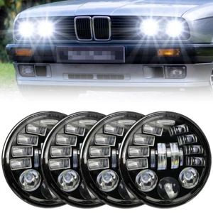 4PCS 5.75" 5-3/4" Round LED Headlights for GMC C15/C1500 1961-1972 Pickup C2500 - Picture 1 of 12
