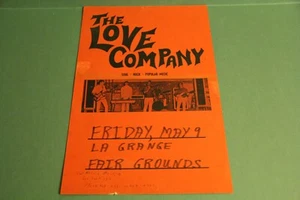 THE LOVE COMPANY POSTER HOUSTON,TX. GARAGENBAND 60er Jahre OBSCURE POSTER - Bild 1 von 4