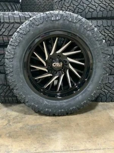 20x10 Cali Purge Black Wheels Rims 33" MT Tires 6x5.5 2019 Dodge Ram 1500 - Picture 1 of 5