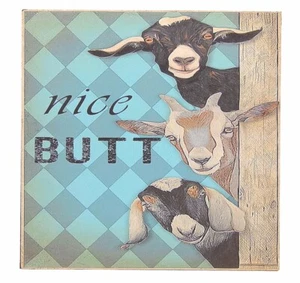 "Bonito Butt Divertido Inodoro Baño Baño Letrero Estante Cuidador Pared Arte Impresión 5 x 5" - Imagen 1 de 5