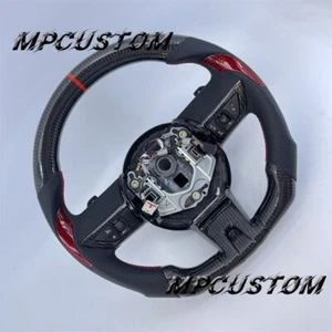 Fit For Chevrolet Camaro SS ZL1 2010 2011 Black Carbon Fiber Steering Wheel - Bild 1 von 6