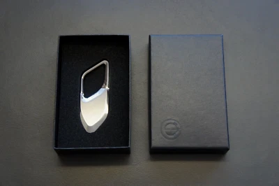 NIB Genuine & OEM BMW Design Stainless Steel Keychain Germany Made - 80272411127 - Image 1 of 4