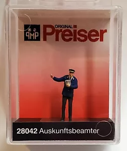 Preiser H0 28042 DB Untersuchungsschreiber Deutsche Bahn Offiziell 1:87 Figur 3/4" hoch - Bild 1 von 2