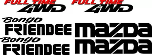 Mazda Bongo Friendee | Sticker-Decal-Graphic | FREE POST | (BB245) - Picture 1 of 2