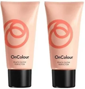 Oriflame OnColour Peach Glow Perfector 30ml each ( 60ml ) Foundation Pack of 2) - Picture 1 of 3