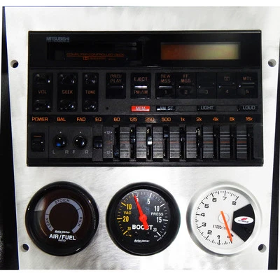 Mitsubishi Starion Dodge Chrysler Conquest Radio Panel Gauges Bezel- by Motocam - Image 1 of 4