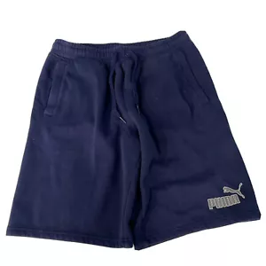 Puma M NAVY Fleece Short 34 NEW Mens TD32642 Drawstring/Elastic (Return/Marks - Picture 1 of 12