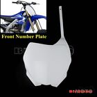 Front Number Plate White For Yamaha YZ125 250 YZ250F YZ450F WR250F WR450F 06-14