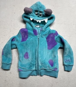 Disney Parks Pixar Monsters Inc. Sulley Zip-Up Costume Jacket Hoodie Sz XS EUC - Picture 1 of 9