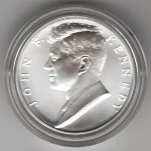 2015 John F Kennedy 999 SILVER Chronicles Uncirculated Medal COIN UniteS ASE JFK - Picture 1 of 4