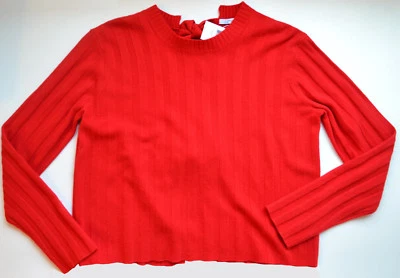 Новый с Ярлыками $395 Derek Lam 10 Crosby шерсти кашемир открытый назад свитер размер M - Изображение 1 из 4